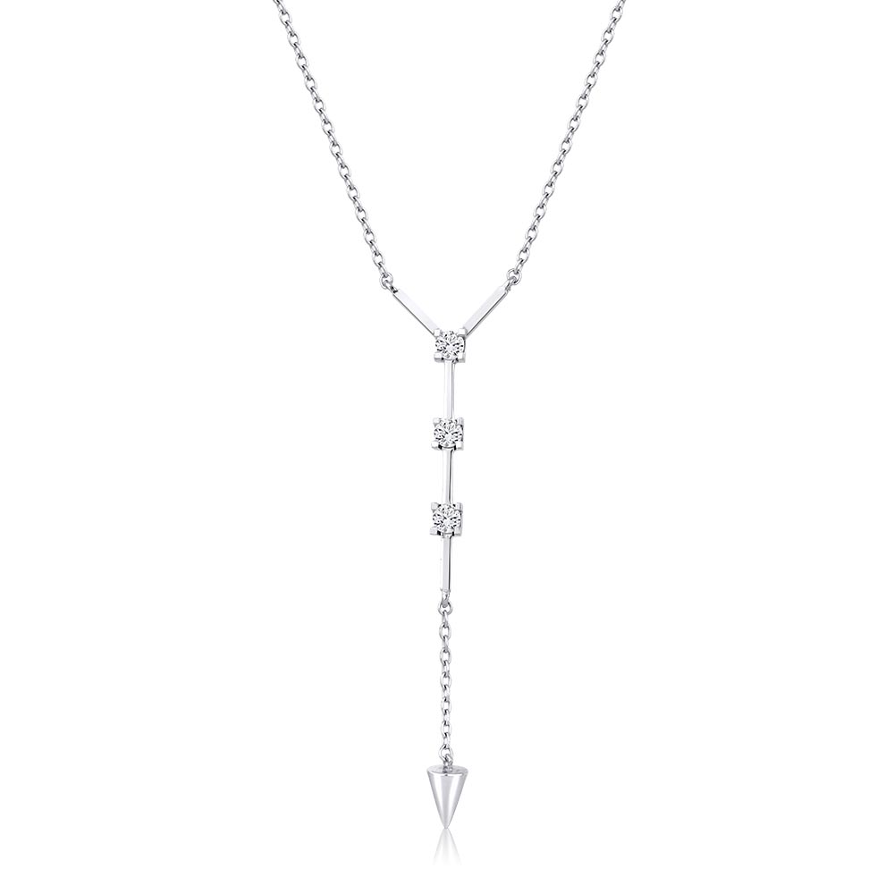 0.21 Karat Pırlanta Fantezi Kolye (14 ayar 2.81Gr Altın)