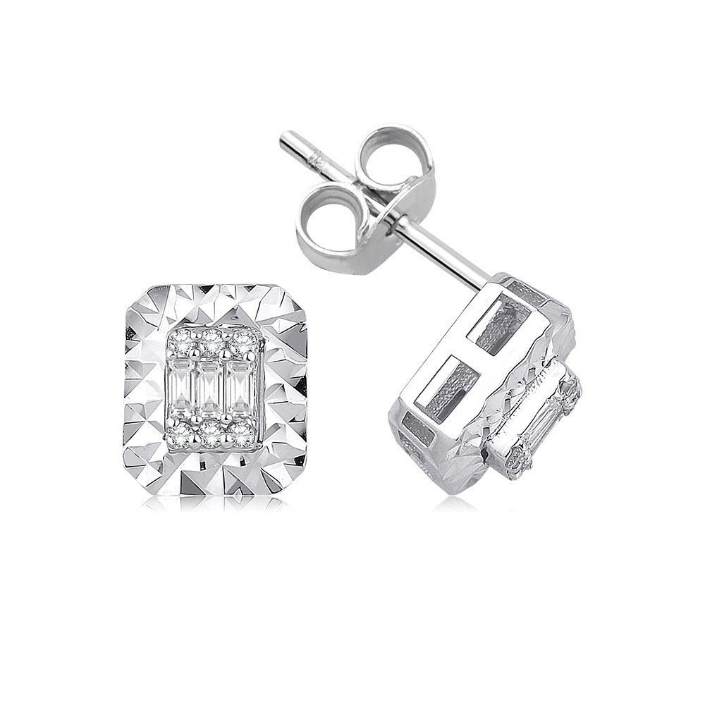 0.27 Karat Baget Pırlanta Set