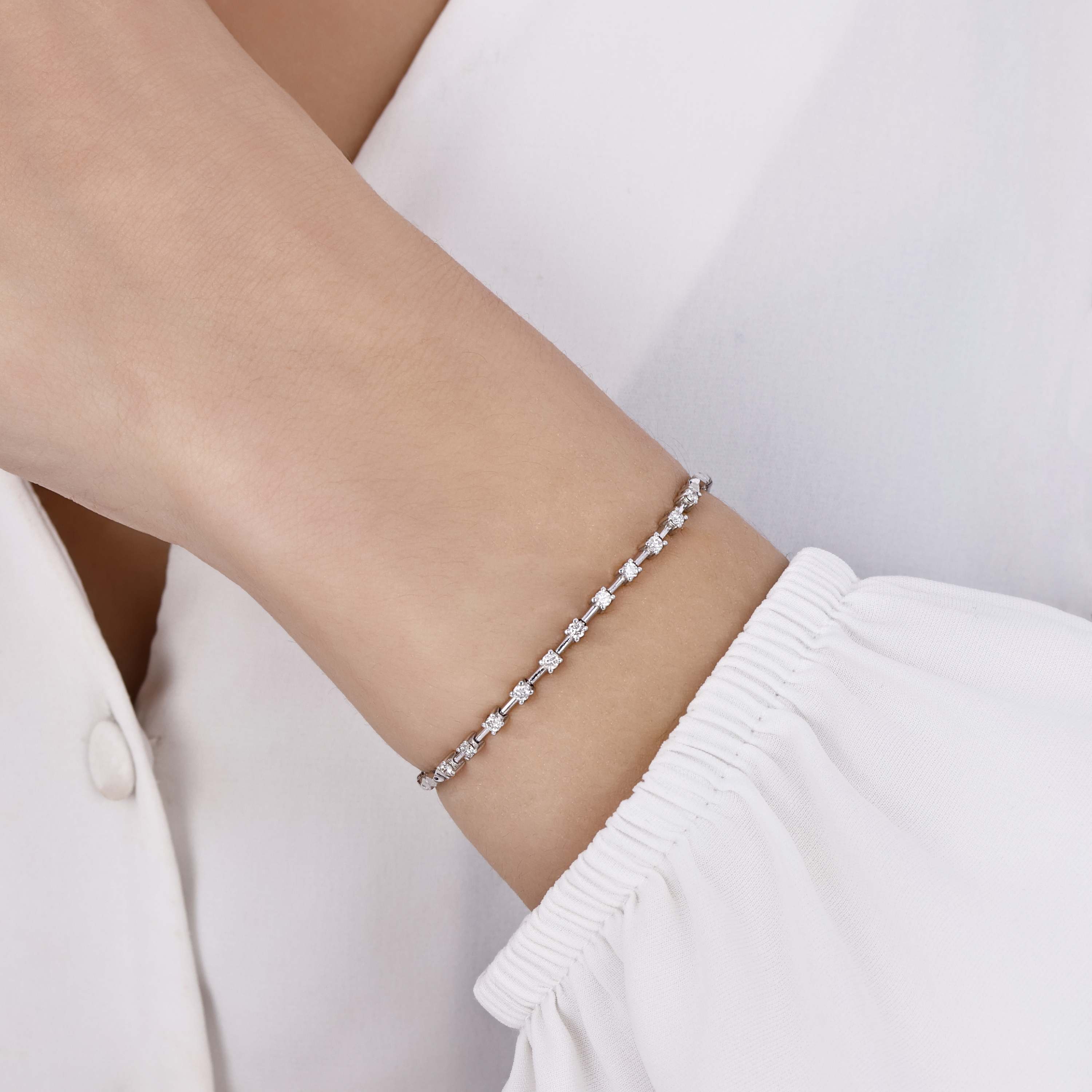 0.40 Karat Pırlanta SuYolu Bileklik