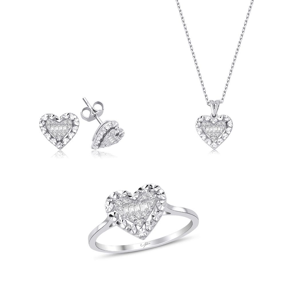 0.44 Karat Baget Pırlanta Set
