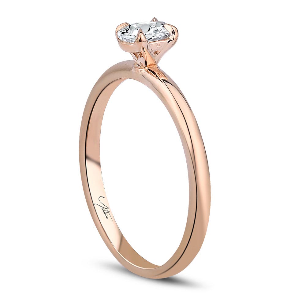 0.50 Karat D VS2 HRD Sertifikalı Oval Kesim Pırlanta Tektaş Yüzük (14 ayar 2.2Gr 0)