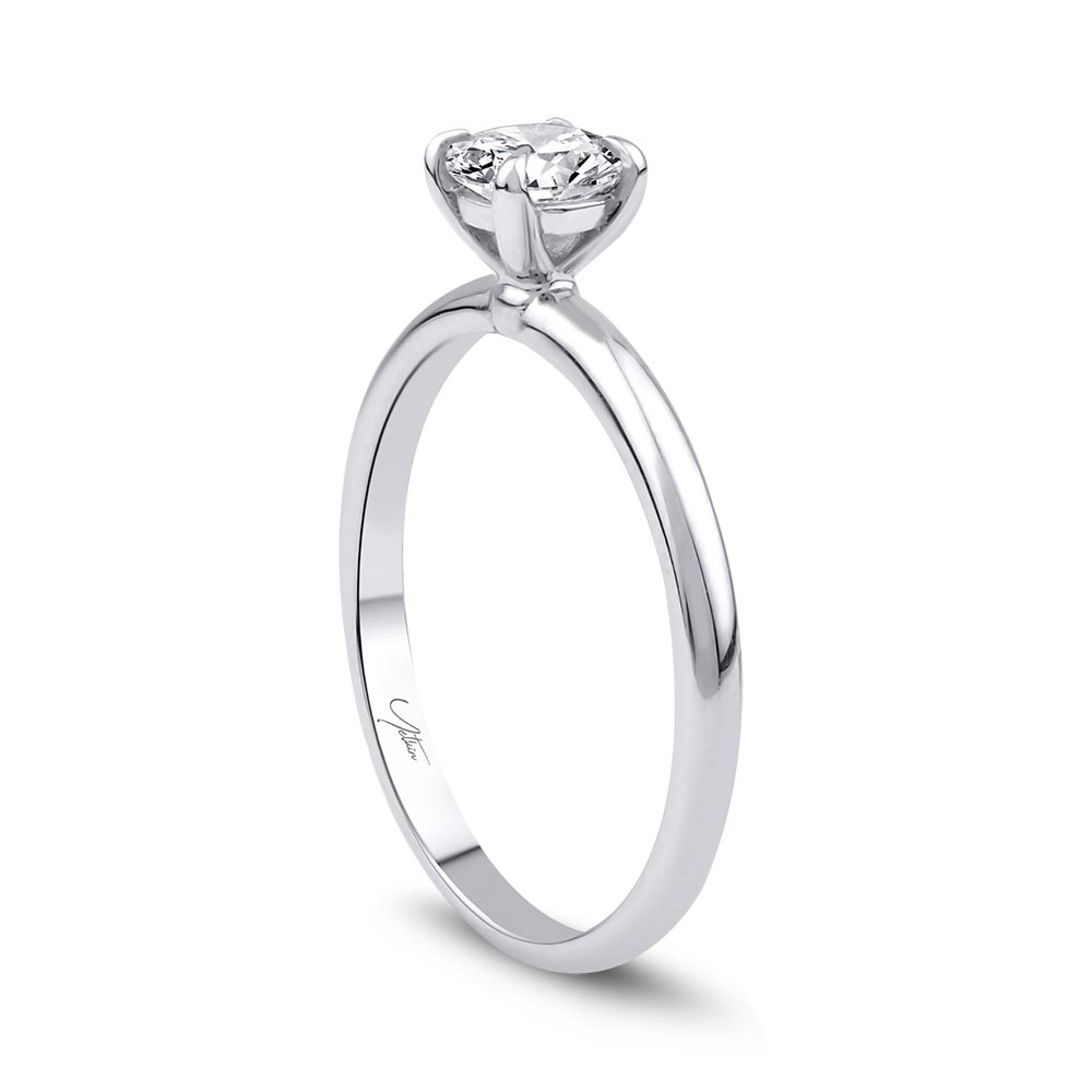 0.50 Karat H SI HRD Sertifikalı Tektaş Pırlanta Yüzük (14 ayar 2.21Gr altin)