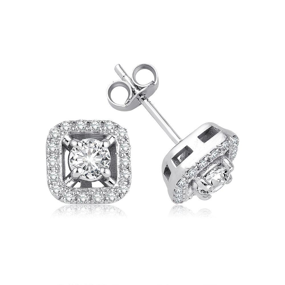 0.80 Karat Pırlanta Fantezi Küpe