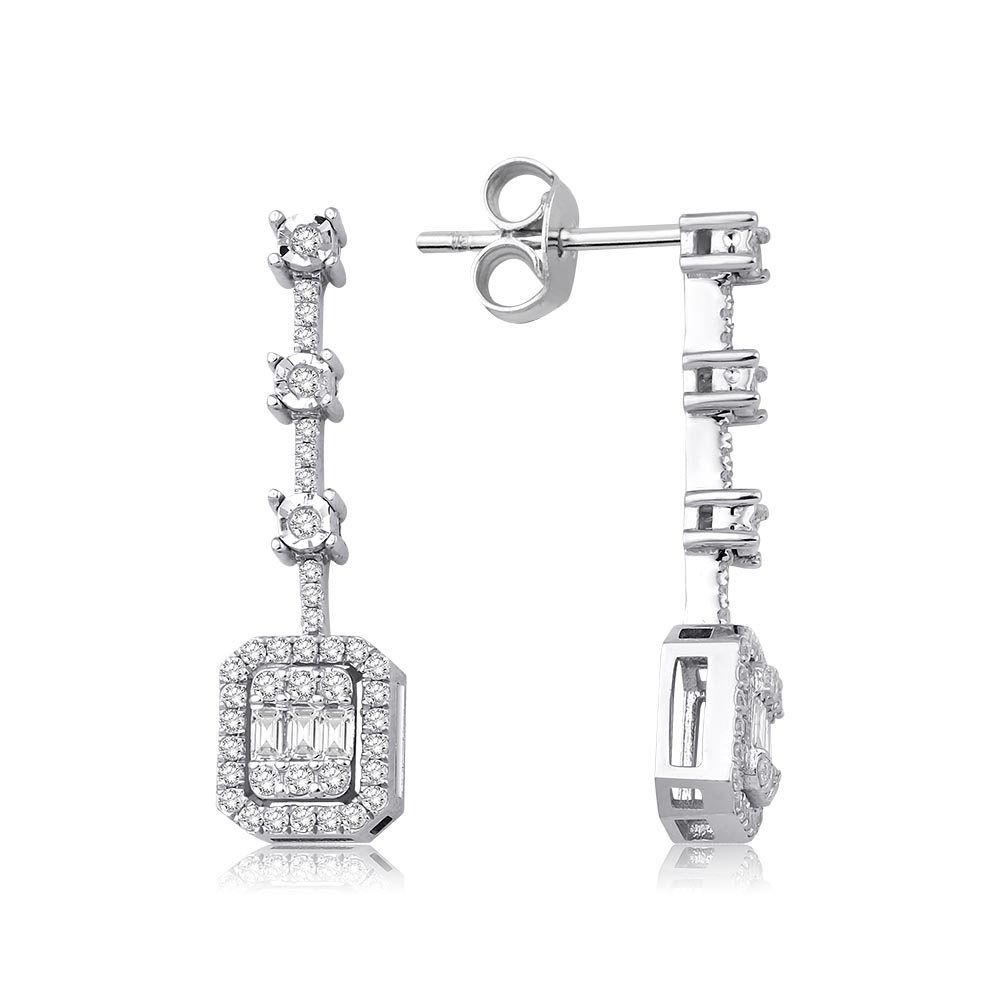 1.45 Karat Baget Pırlanta Set