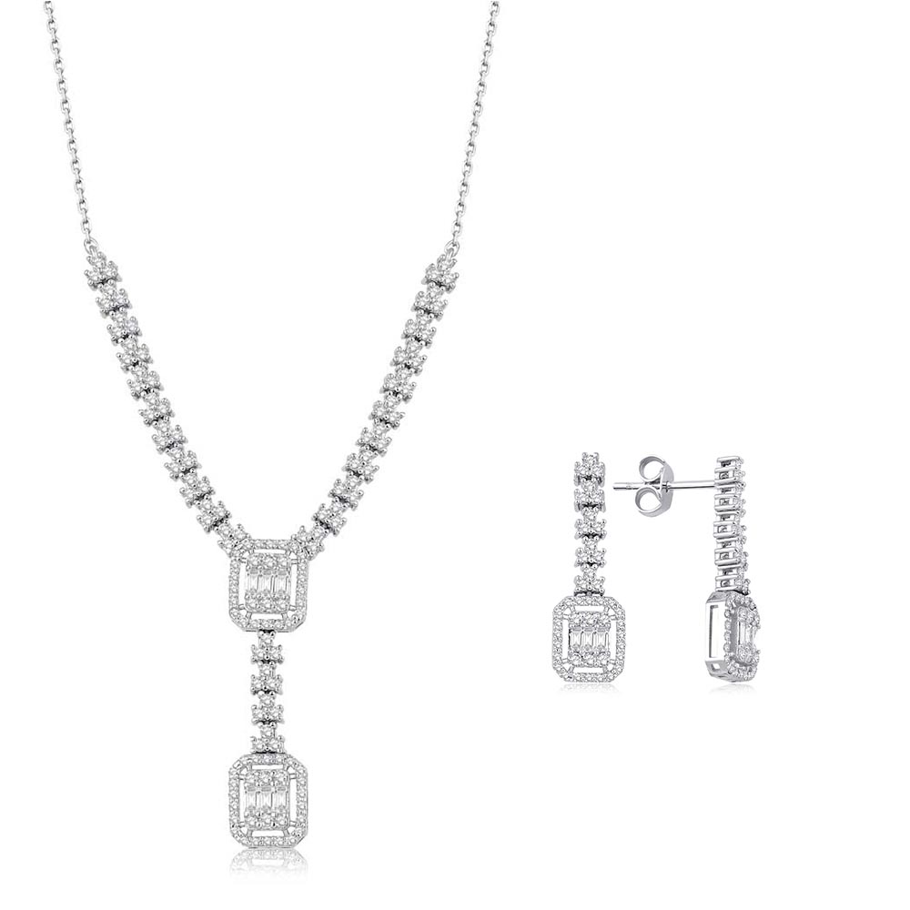 1.50 Karat Baget Pırlanta Set