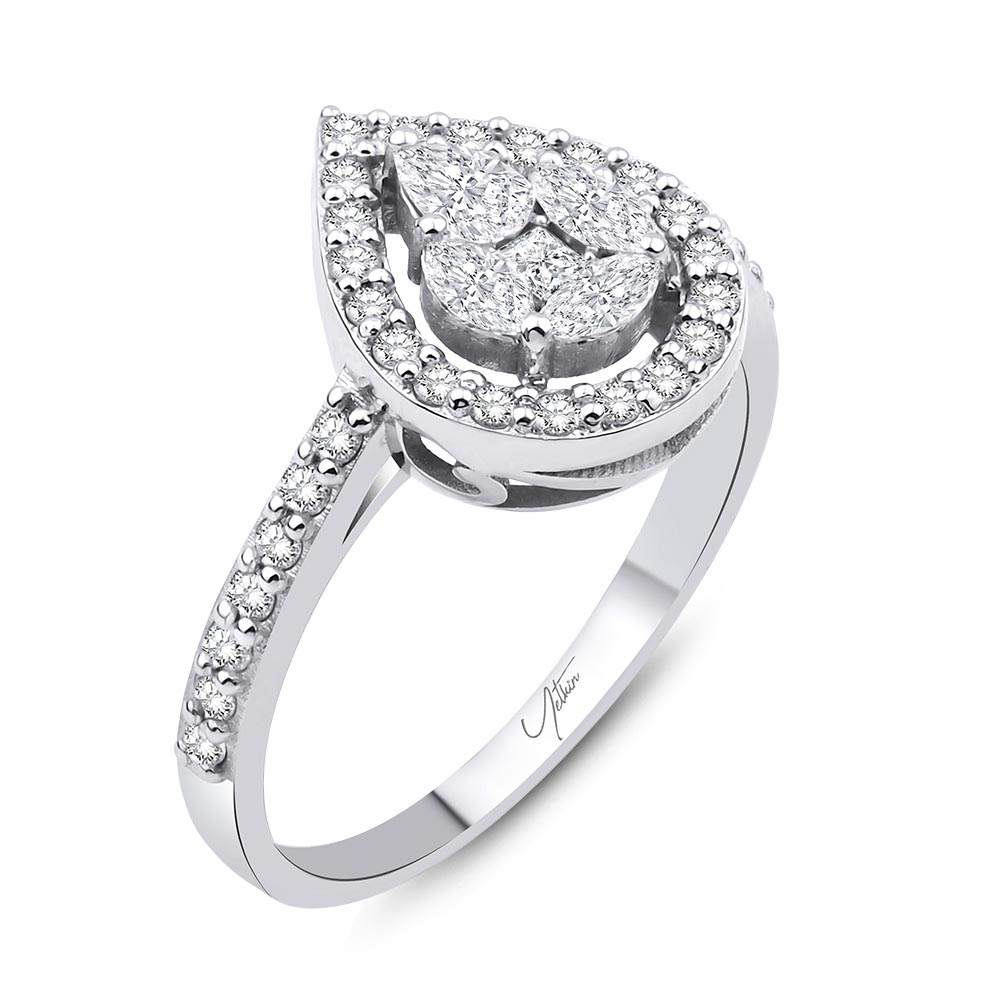 1.00 Karat Pırlanta Fantezi Yüzük (14 ayar 3Gr altin)