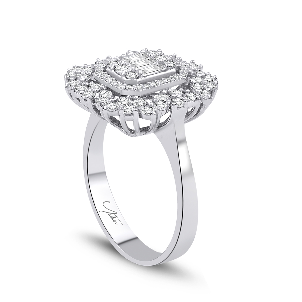 1.00 Karat Pırlanta Fantezi Yüzük (14 ayar 3.7Gr Altın)