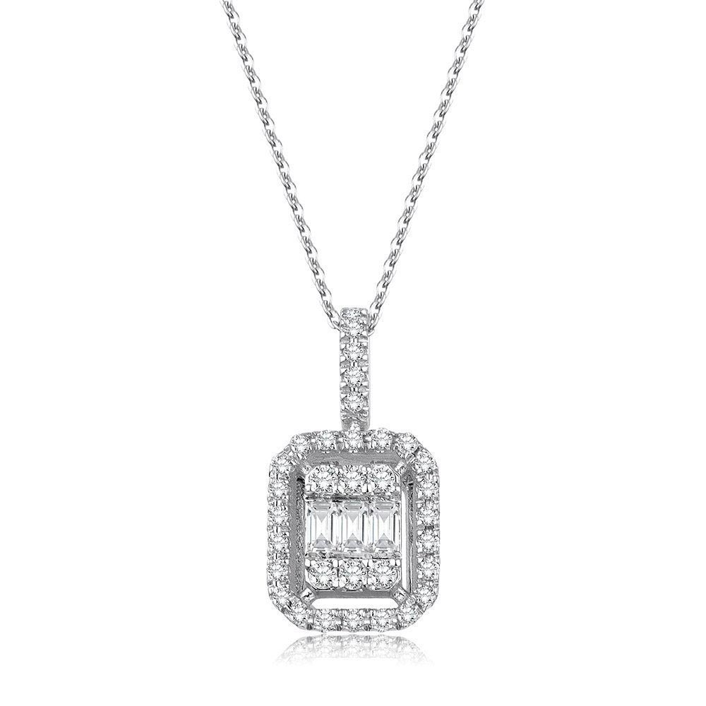 1.20 Karat Baget Pırlanta Set (14 ayar 5.4Gr Altın)