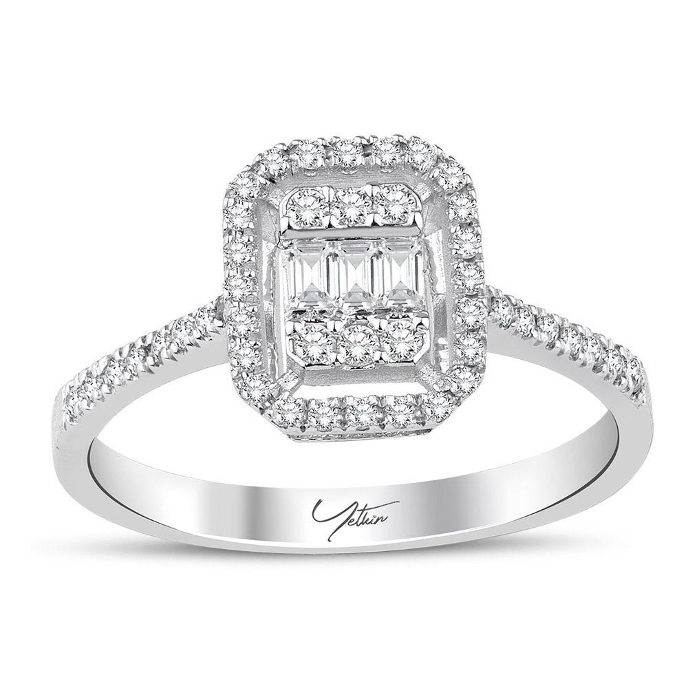 1.20 Karat Baget Pırlanta Set (14 ayar 5.4Gr Altın)