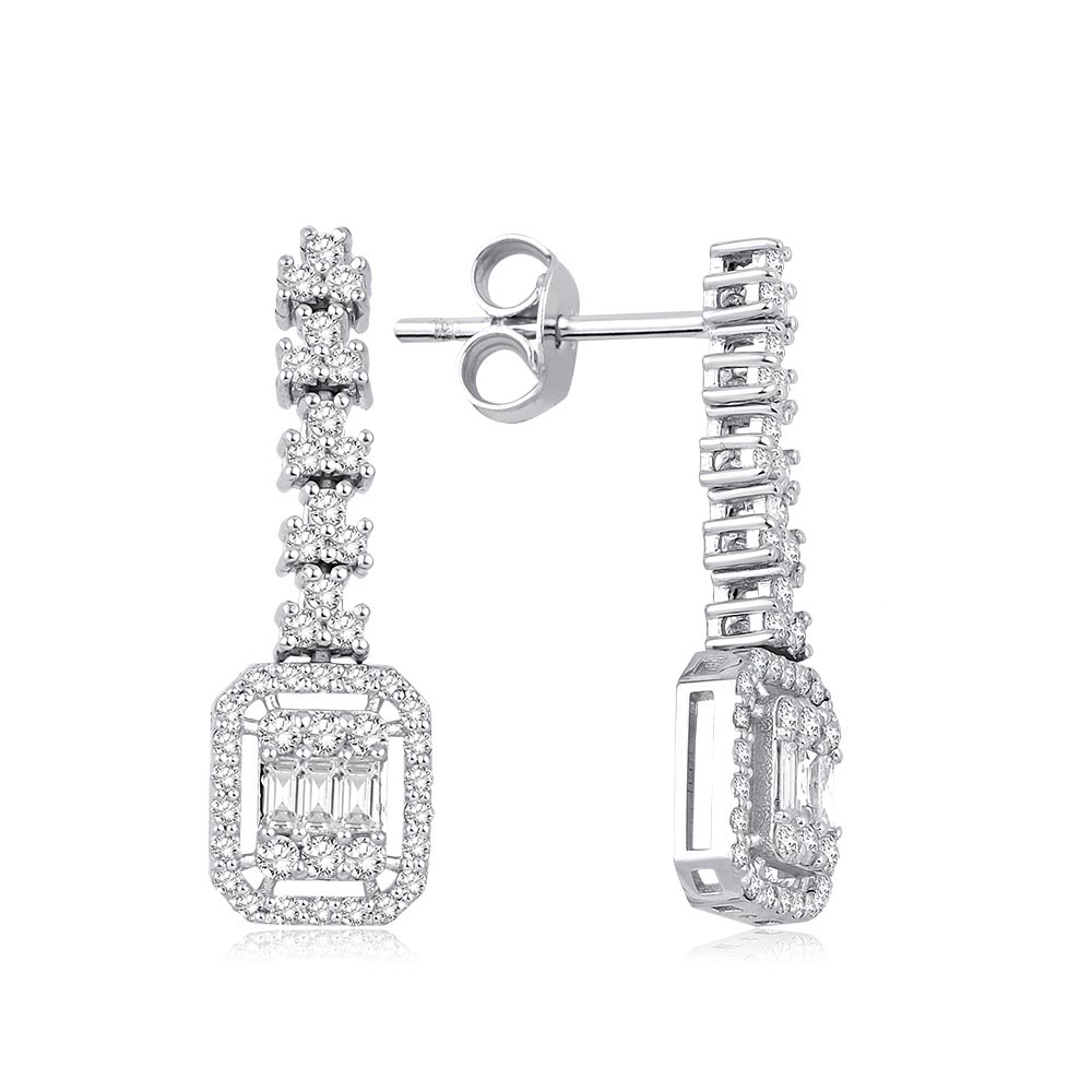 1.35 Karat Baget Pırlanta Set