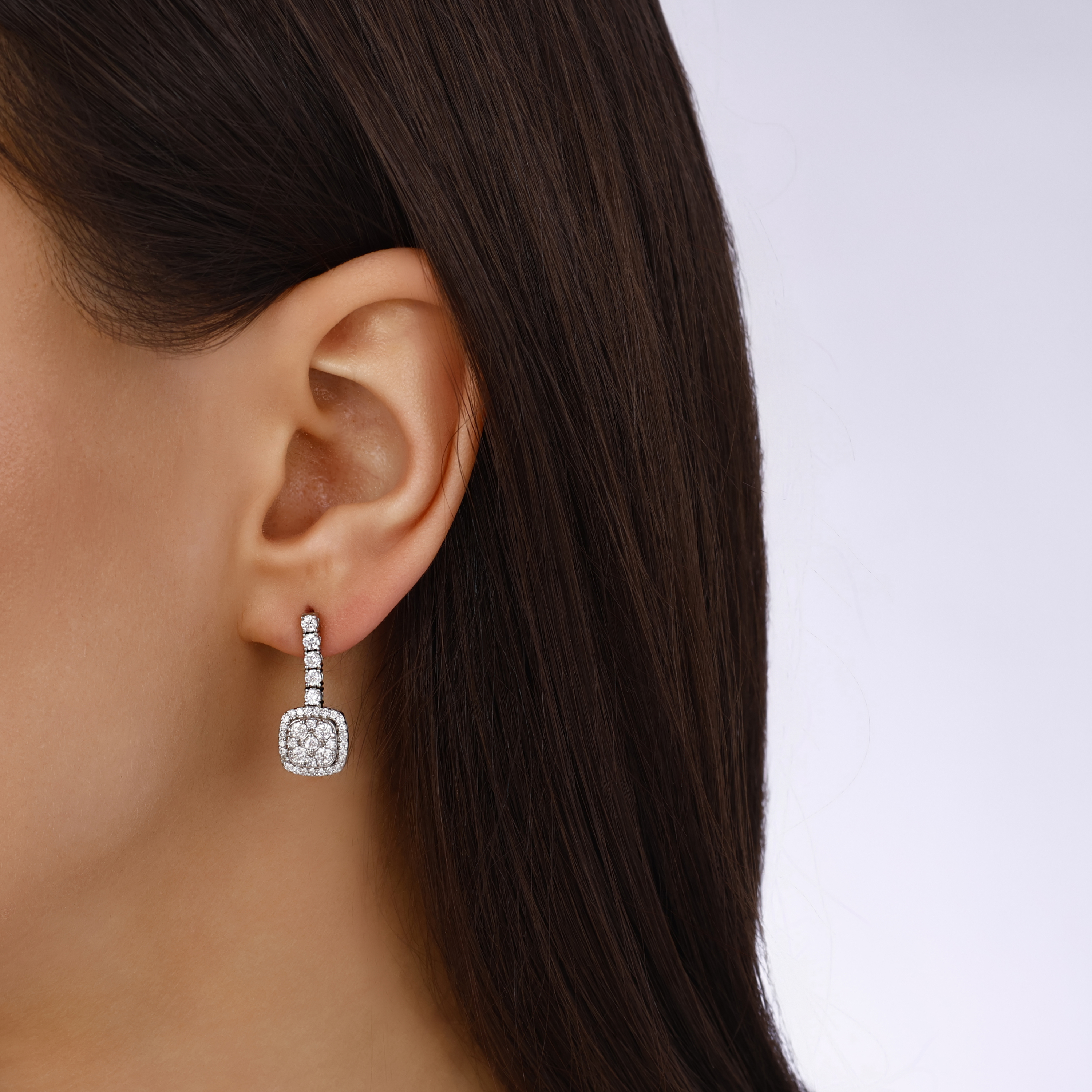 1.35 Karat Pırlanta Fantezi Küpe