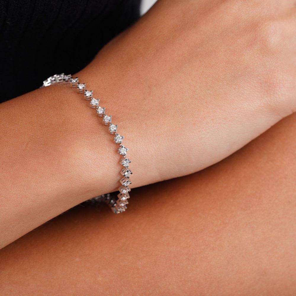 1.65 Karat SuYolu Pırlanta Bileklik