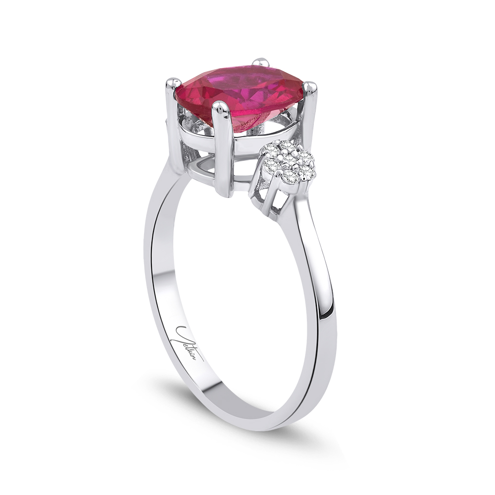 2.24 Karat Yakut Pırlanta Yüzük (8 ayar 2.4Gr Altın)