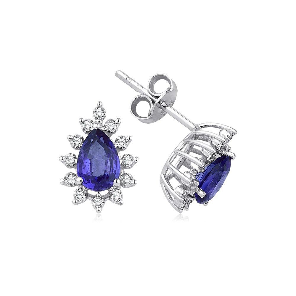 2.40 Karat Safir Pırlanta Set (8 ayar 3.4Gr Altın)