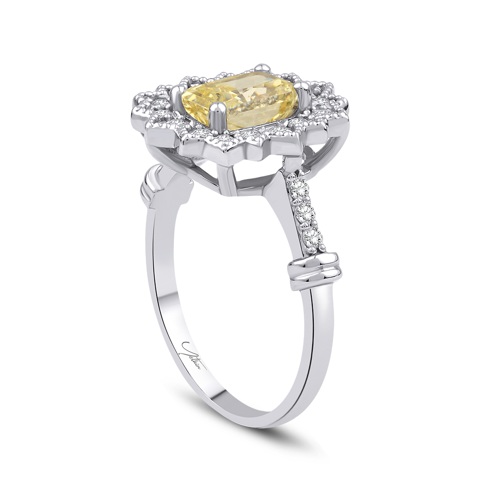 2.50 Karat Fancy Yellow Pırlanta Yüzük (8 ayar 3.15Gr Altın)