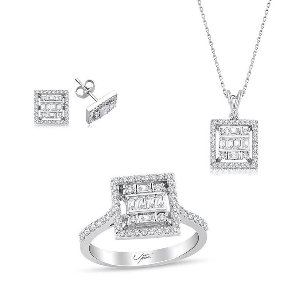 2.67 Karat Baget Pırlanta Set