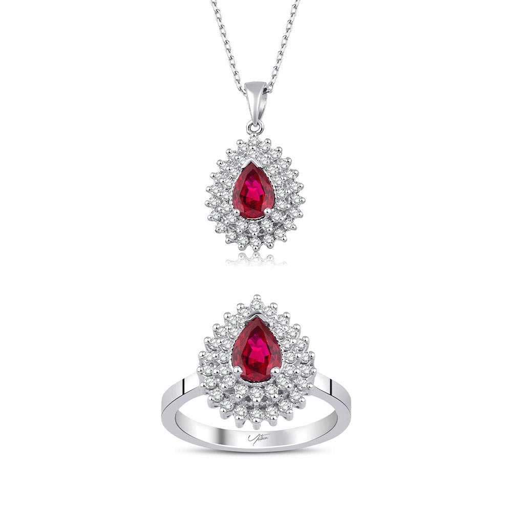 2.70 Karat Yakut Pırlanta Set