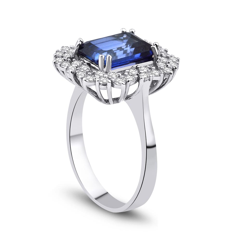 3.05 Karat Safir Pırlanta Yüzük