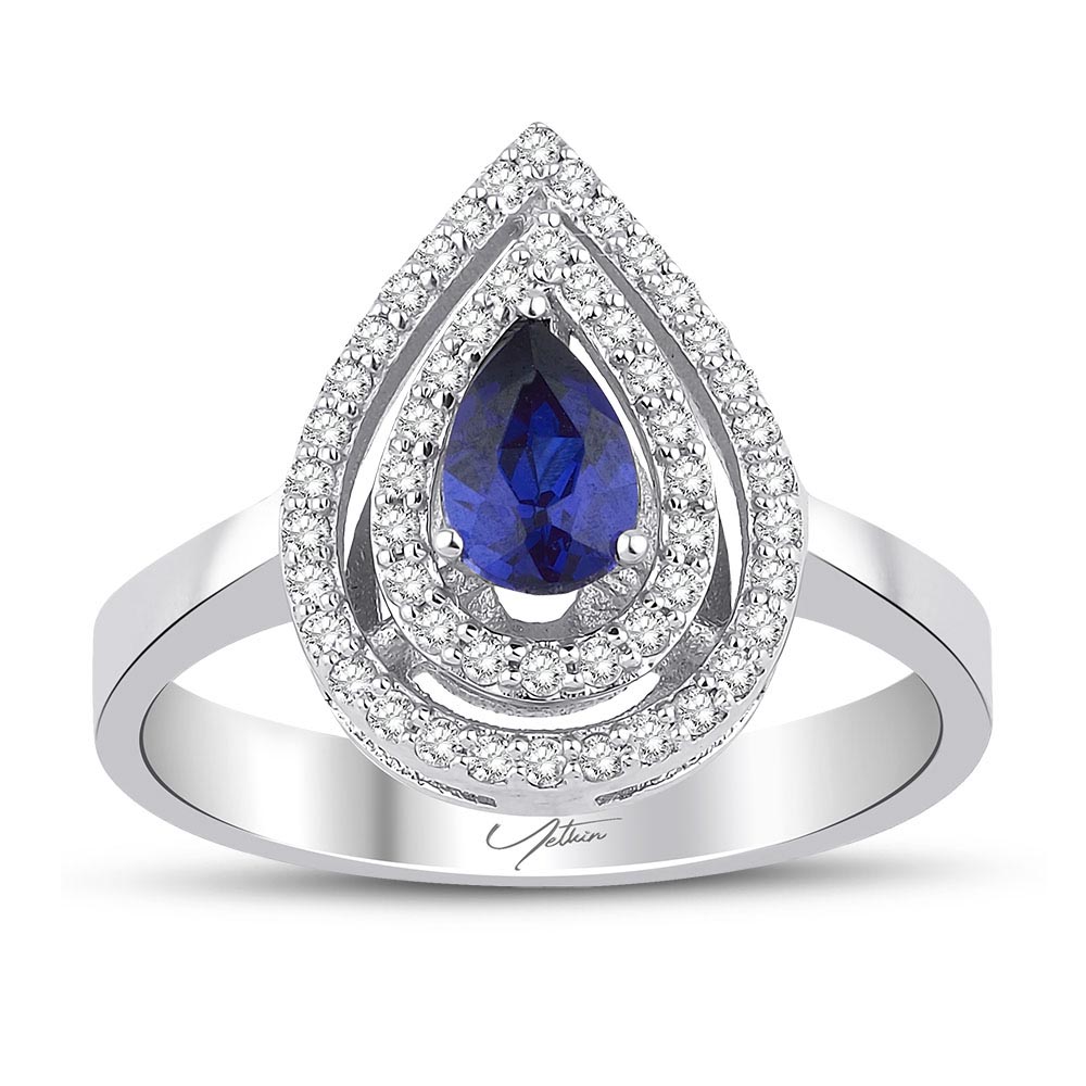 3.35 Karat Safir Pırlanta Set 