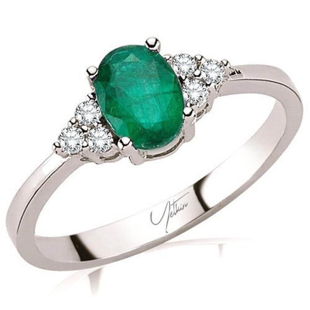 Pırlanta Takı Setler 3.40 Karat Zümrüt Pırlanta Set (8 ayar 4.25Gr Altın)