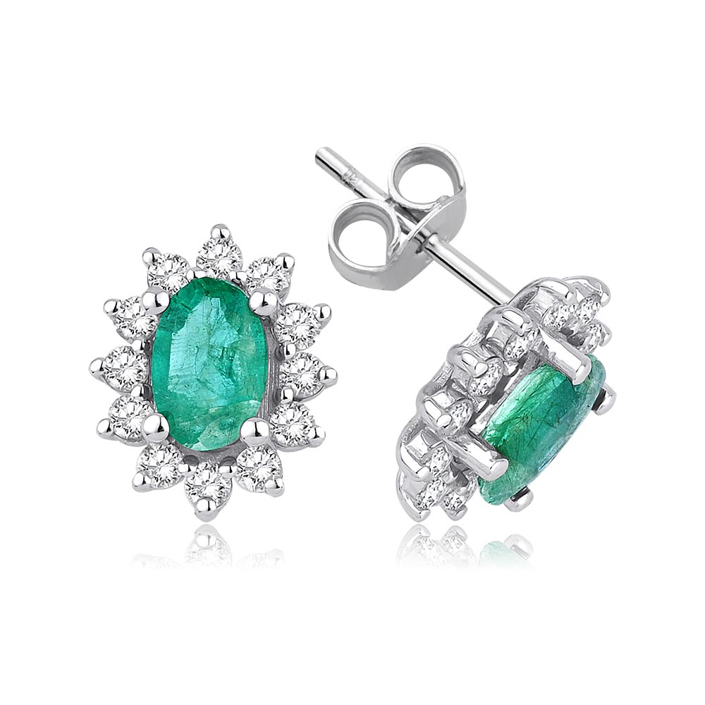 3.70 Karat Zümrüt Pırlanta Set (8 ayar 6.01Gr Altın)