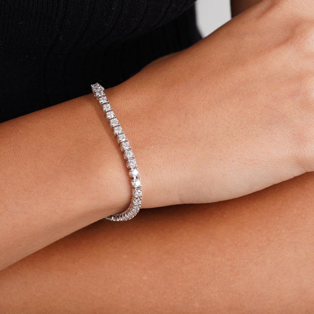 SuYolu Bileklikler 4.70 Karat SuYolu Pırlanta Bileklik (14 ayar 7.4Gr altin)