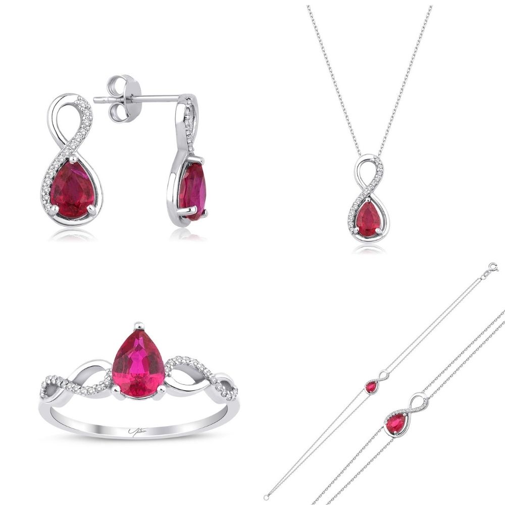 5.13 Karat Yakut Pırlanta Set