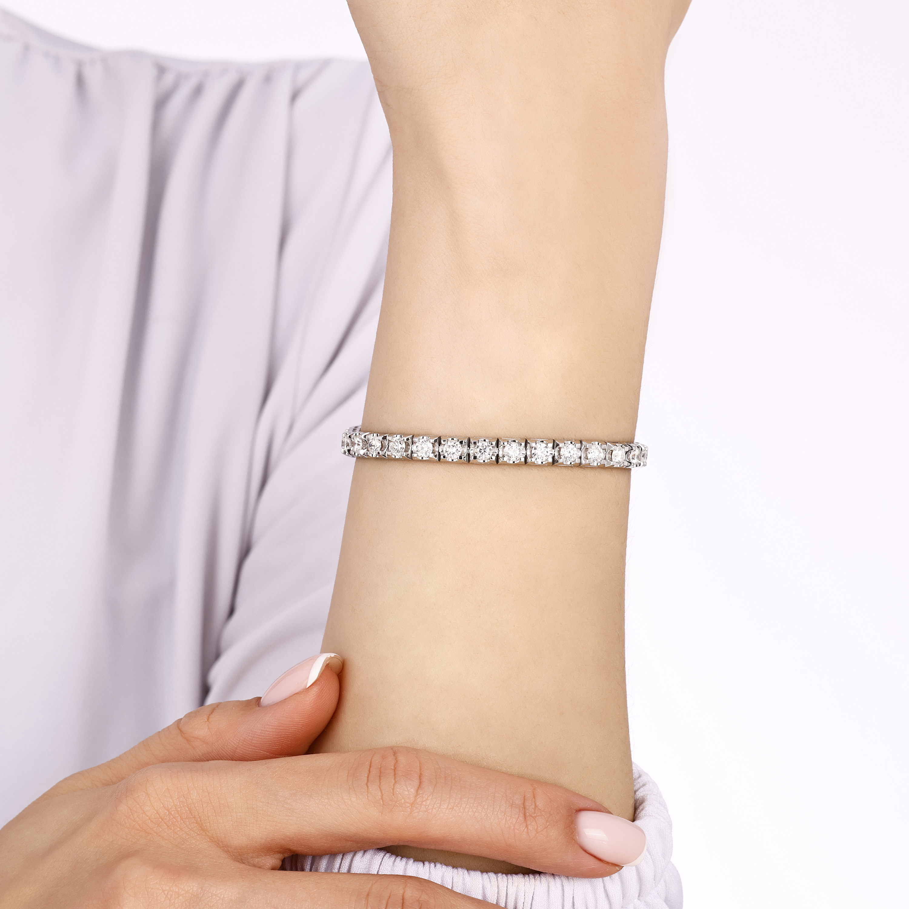 6.00 Karat Pırlanta SuYolu Bileklik