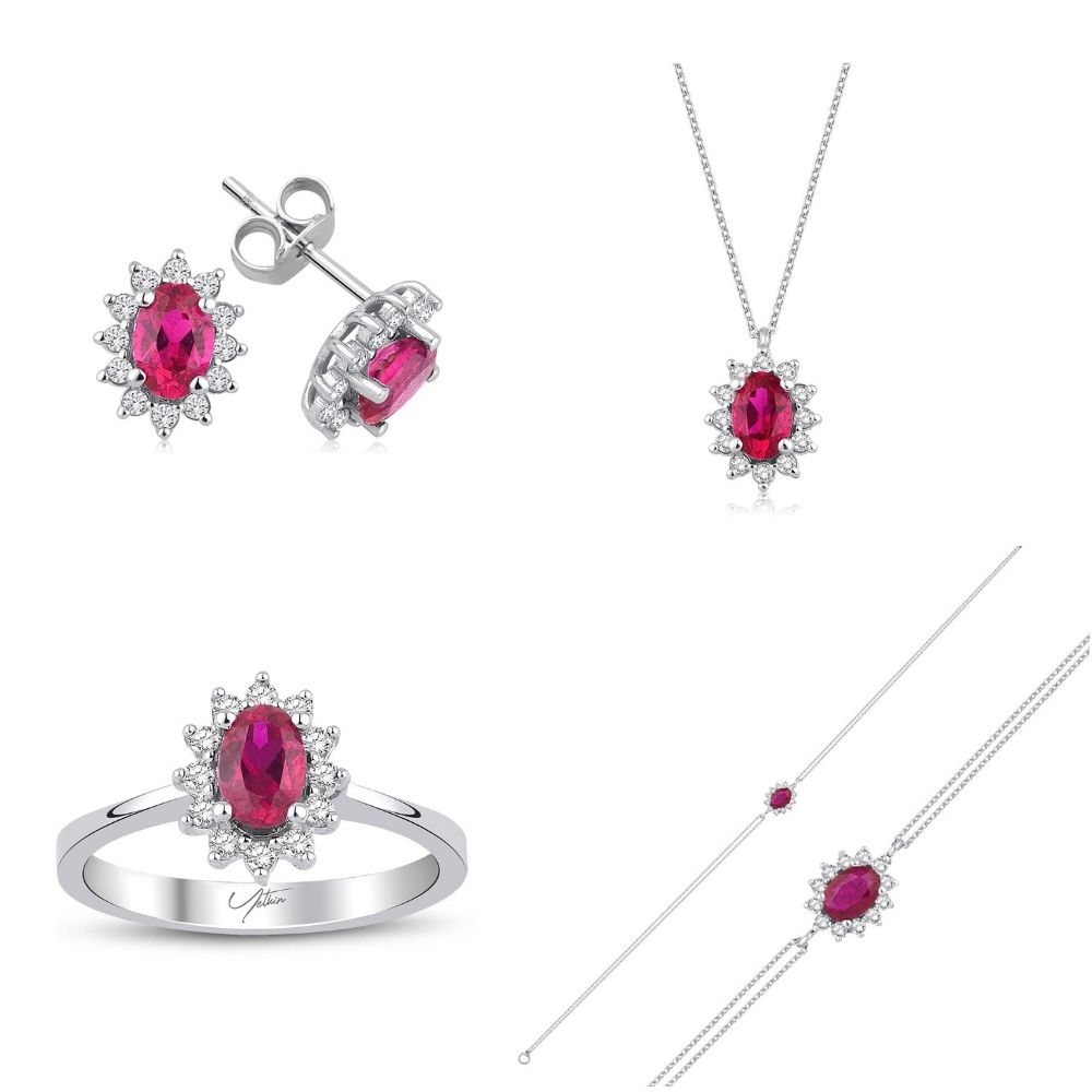 6.00 Karat Yakut Pırlanta Set